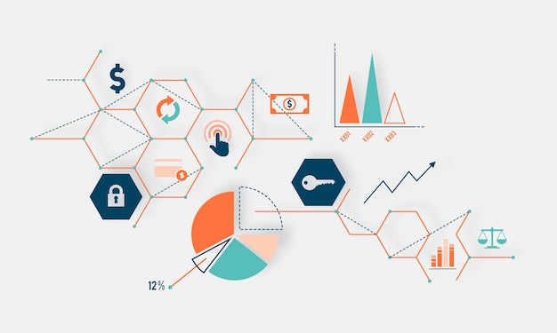 Campañas publicitarias exitosas: los mejores ejemplos Ilustración del gráfico de análisis de datos